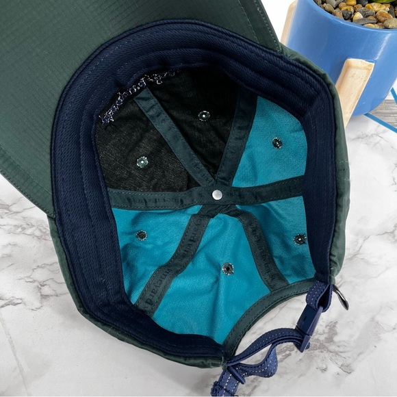 Vineyard Vines Hunter Green Nylon Adjustable Hat Waterproof Outdoor Golf Boating - Picture 4 of 7